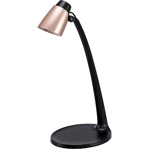 Bostitch LED Desk Lamp 3.50 W LED Bulb - Adjustable Head, Flicker-free, Glare-free Light, Tilted Head - Desk Mountable - Rose Gold - for Office, Desk, Dorm, Table - 1 Each (VLED1814BD)