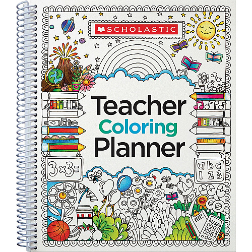 Scholastic Doodle Teaching Planner Academic - Multi - 11.1" Height x 9.9" Width - 1 Each (1338092928)