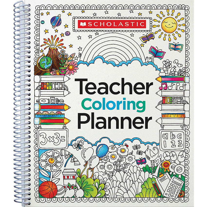 Scholastic Doodle Teaching Planner Academic - Multi - 11.1" Height x 9.9" Width - 1 Each (1338092928)