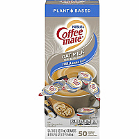 Coffee-mate Coffee mate Oat Milk Vanilla Liquid Creamer Singles Vanilla FlavorTub - 50 / Box (19891)