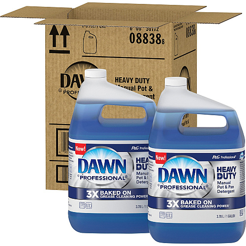 Dawn Manual Pot/Pan Detergent 128 fl oz (4 quart) - Heavy Duty - Blue - 200 / Pallet (08838PL)