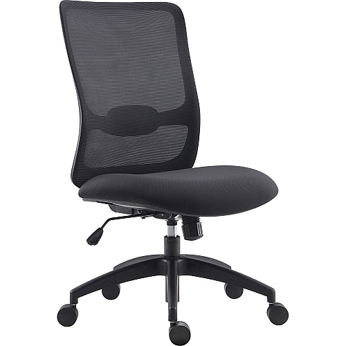 LYS SOHO Collection Staff Chair Fabric Seat Material - Black - 1 Each (CH200MNBK)