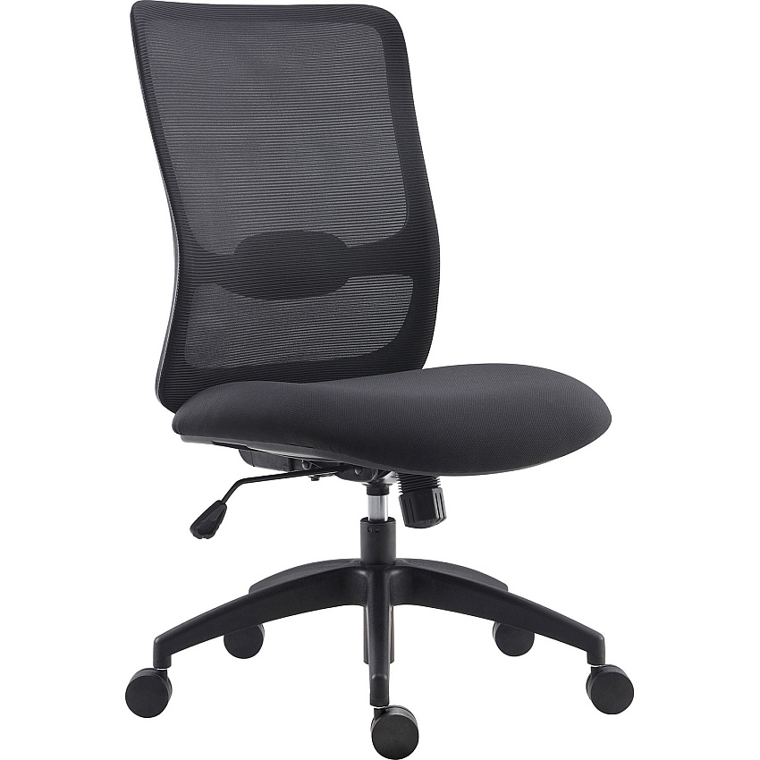 LYS SOHO Collection Staff Chair Fabric Seat Material - Black - 1 Each (CH200MNBK)