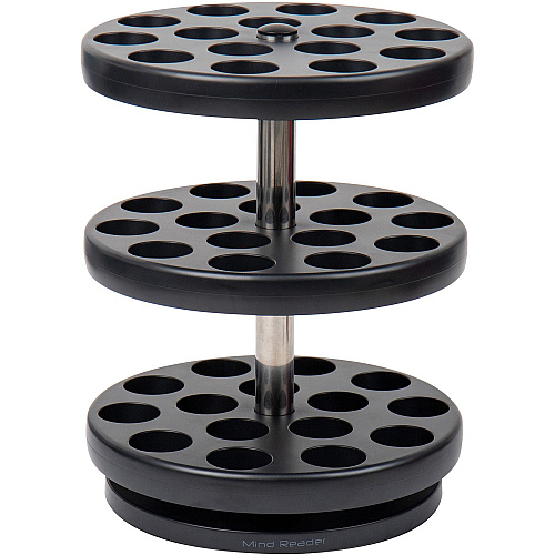 Mind Reader Anchor 3-Tier Single Serve Pod Carousel 45 x Coffee Pod - 3 Tier(s) - 11.75" Height x 9.50" Width x 9.50" Depth - Counter - Heavy Duty, Rubber Grip, Durable - Black - Plastic - 1 Each (PODSUS45)