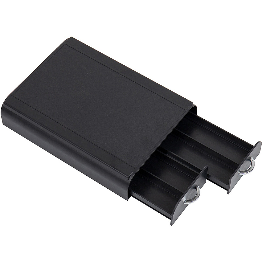 Mind Reader Anchor Coffee Pod Organizer 24 x Coffee Pod - 3 Drawer(s) - 2.50" Height x 9.50" Width x 12.25" Length - Counter - Heavy Duty, Easy to Clean, Rubber Grip, Compact, Lightweight, Durable - Black - Plastic - 1 Each (TRY2DR)