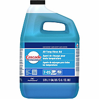 Cascade All-Temp Rinse Aid Concentrate - 128 fl oz (4 quart) - Phthalate-free, Triclosan-free, Alkylphenol-free, Anti-limescale - Blue - 2 / Carton (71187)