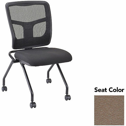 Lorell Training Room Guest Chairs Fuse Malted Seat Color - Fuse Fabric, Polyester Seat Material - Black Back Color - Powder Coated Frame Color - Metal Frame Material - Four-legged Base - 2 / Carton (LLR8438503)