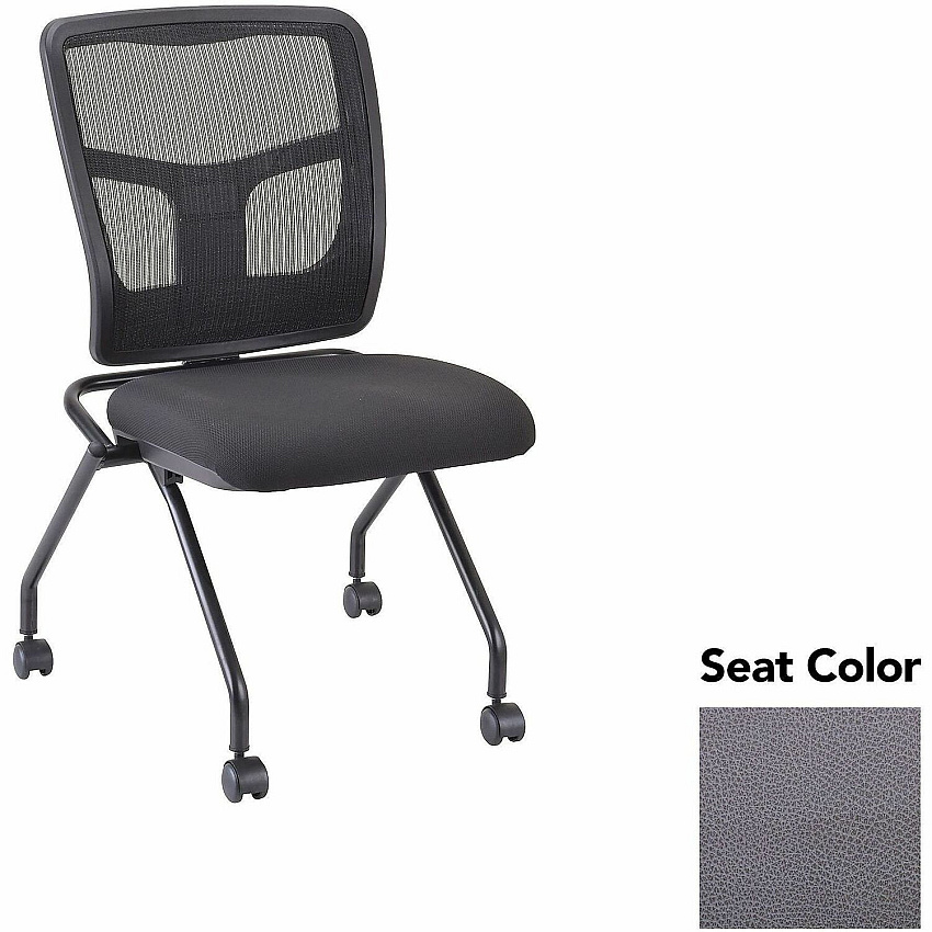 Lorell Training Room Guest Chairs Canyon Carbon Seat Color - Canyon Vinyl Seat Material - Powder Coated Black Frame Color - Metal Frame Material - Four-legged Base - 2 / Carton (LLR84385101)