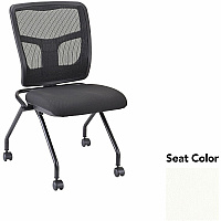 Lorell Training Room Guest Chairs Dillon Snow Seat Color - Dillon Vinyl, Polyurethane Seat Material - Polyester, Cotton Back Material - Powder Coated Black Frame Color - Metal Frame Material - Four-legged Base - 2 / Carton (LLR84385103)