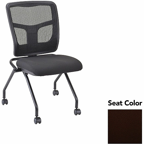 Lorell Training Room Guest Chairs Canyon Nightfall Seat Color - Canyon Vinyl Seat Material - Powder Coated Black Frame Color - Metal Frame Material - Four-legged Base - 2 / Carton (LLR84385105)