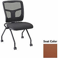 Lorell Training Room Guest Chairs Canyon Cordovan Seat Color - Canyon Vinyl Seat Material - Powder Coated Black Frame Color - Metal Frame Material - Four-legged Base - 2 / Carton (LLR8438526)