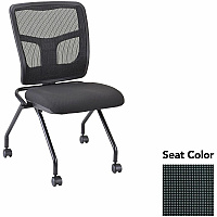 Lorell Training Room Guest Chairs Expo Tuxedo Seat Color - Expo Fabric, Polyester Seat Material - Black Back Color - Powder Coated Frame Color - Metal Frame Material - Four-legged Base - 2 / Carton (LLR8438535)