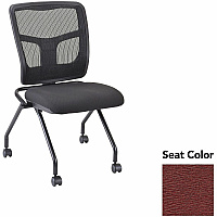 Lorell Training Room Guest Chairs Fuse Carmine Seat Color - Fuse Fabric, Polyester Seat Material - Black Back Color - Powder Coated Frame Color - Metal Frame Material - Four-legged Base - 2 / Carton (LLR8438547)