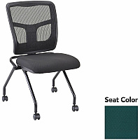 Lorell Training Room Guest Chairs Insight Forest Seat Color - Insight Fabric, Polyester Seat Material - Black Back Color - Powder Coated Frame Color - Metal Frame Material - Four-legged Base - 2 / Carton (LLR8438550)