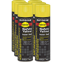 Rust-Oleum High Performance Enamel Spray Paint Liquid - Safety Yellow - 15 fl oz - 6 / Carton (V2143838CT)