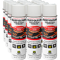 Rust-Oleum Color Precision Line Marking Paint Liquid - White - 17 fl oz - 12 / Carton (203030VCT)