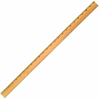 CLI Office Ruler 24" Length x 1.3" Width - Wood, Metal - Brown - 1 Each (77324)