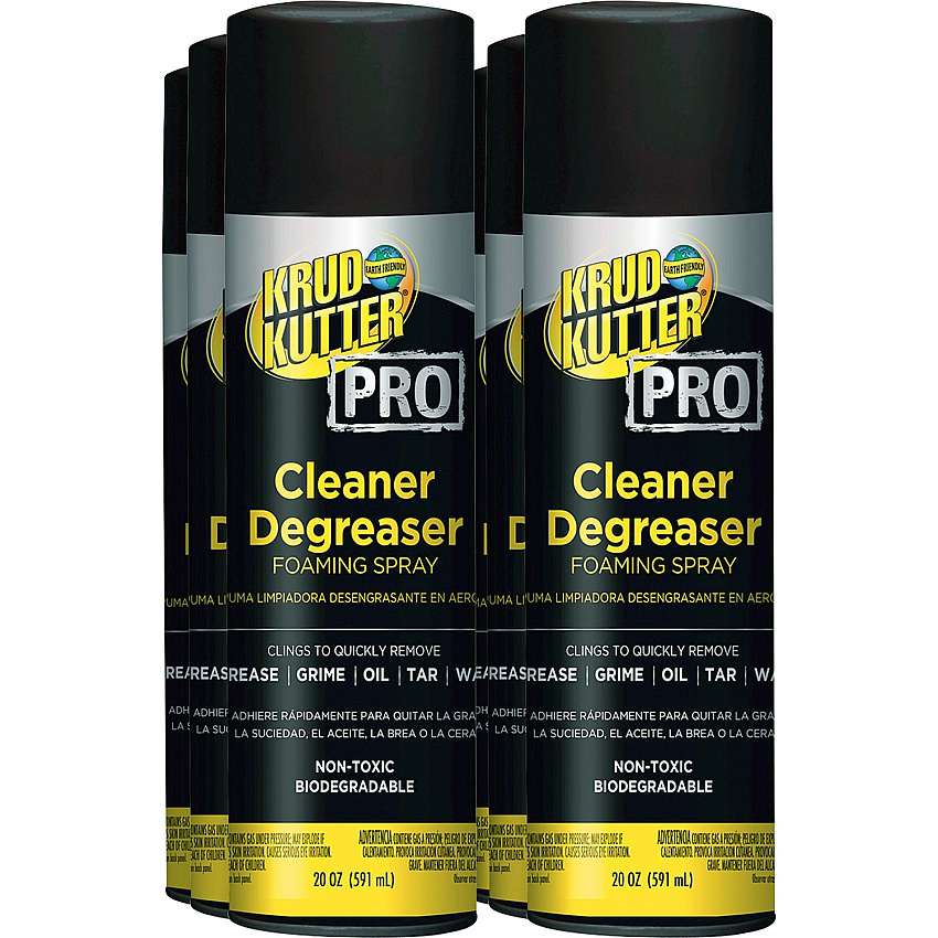 Krud Kutter PRO Cleaner Degreaser Concentrate - 20 fl oz (0.6 quart) - Heavy Duty, Chemical-free, Residue-free - Clear - 6 / Carton (352239CT)