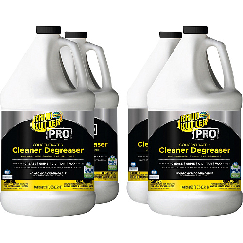 Krud Kutter PRO Cleaner Degreaser Concentrate - 128 fl oz (4 quart) - Heavy Duty, Chemical-free, Residue-free - Clear - 4 / Carton (352261CT)