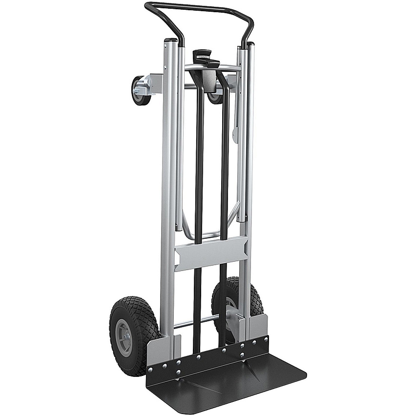 Cosco 2-in-1 Hybrid Hand Truck 1000 lb Capacity - 4 Casters - 19.50" Length x 19.50" Width x 48" Height - Black - 1 Each (12204ASB1E)
