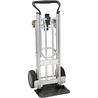Cosco 4-in-1 Folding Series Hand Truck 1000 lb Capacity - 4 Casters - 18.70" Width x 19.69" Depth x 48.31" Height - Black - 1 Each (12323ASB1E)