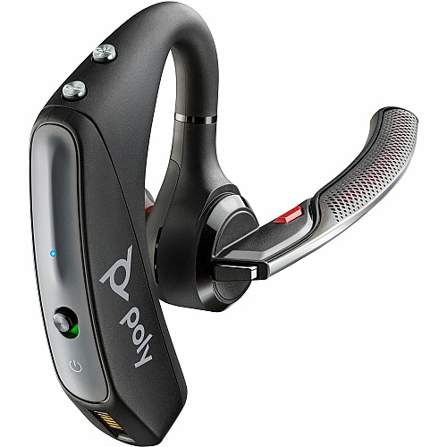 Poly Voyager 5200 USB-A Bluetooth Headset + BT700 Dongle Google Assistant, Siri - Mono - USB Type A - Wired/Wireless - Bluetooth - 98.4 ft - 32 Ohm - 100 Hz to 20 kHz - Over-the-ear, Earbud - Monaural - In-ear - Omni-directional, MEMS Technology (7K2F3AA)