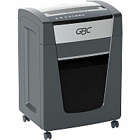 GBC Momentum Paper Shredder, X20-07, Micro-Cut, P-4, Anti-Jam, 20 Sheets Continuous Shredder - Micro Cut - 20 Per Pass - for shredding Paper Clip, Paper, Junk Mail, Staples - P-4 - 9" Throat - 4 Hour Run Time - 7 gal Wastebin Capacity - Black (WSM177001)