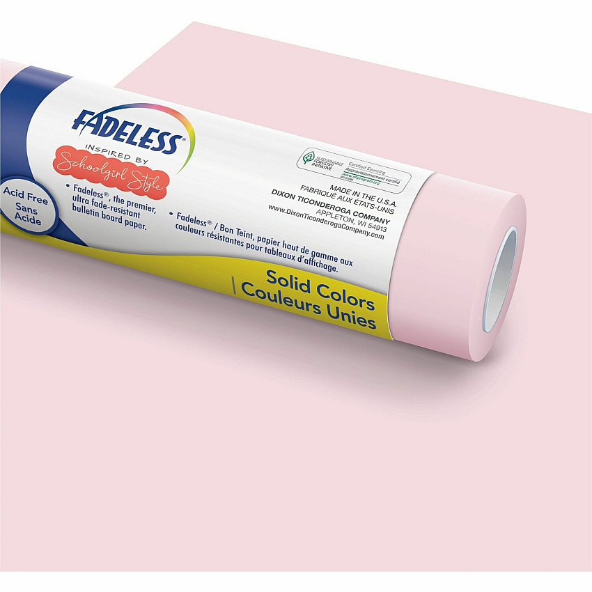 Fadeless Bulletin Board Paper Rolls Bulletin Board, Classroom, Art - 47.50" Width x 50 ft Length - 50 lb Basis Weight - Lavender Haze - 1 Roll (P0040005)