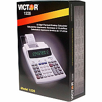 Victor 12-Digit Thermal Printing Calculator Thermal - 12 Digits - LED - White - 1 Each (1226)