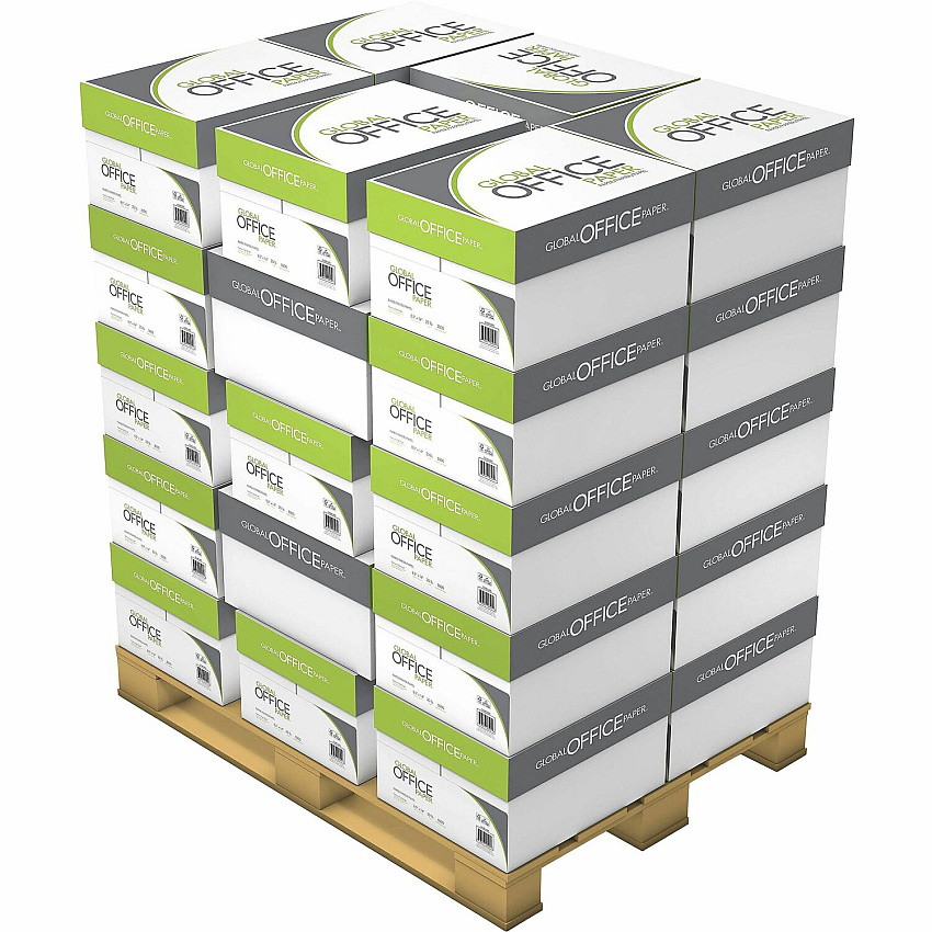 Global Office Premium Multipurpose Paper 96 Brightness - 8 1/2" x 14" - White - 500 Sheets per Ream - 300 / Pallet (GO851420PL)