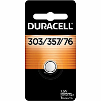 Duracell 303/357 Silver Oxide Battery For Watch, Toy, Calculator, Medical Equipment - 1.5 V - 1 Each (DL303357)