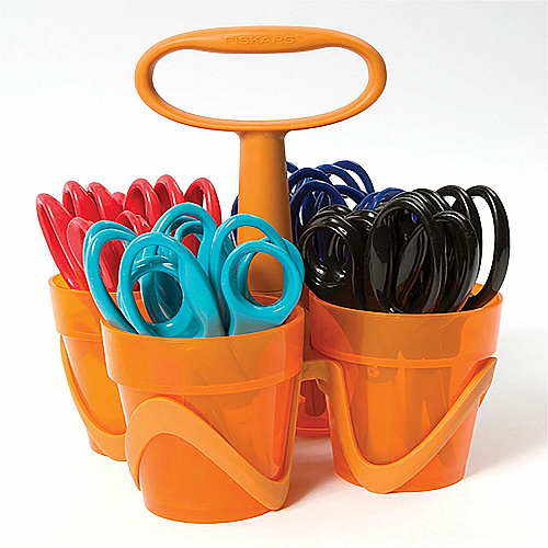 Fiskars 5" Pointed-tip Kids Scissors Safety Edge Blade - Pointed Tip - Assorted - 24 Each (1067059)