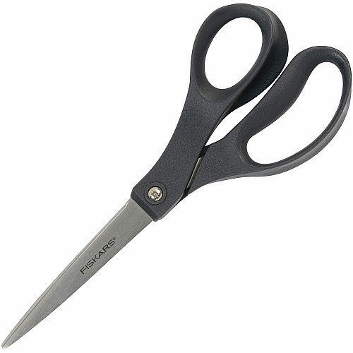 Fiskars The Performance Scissors Stainless Steel - Straight Tip - Gray - 1 Each (1067262)