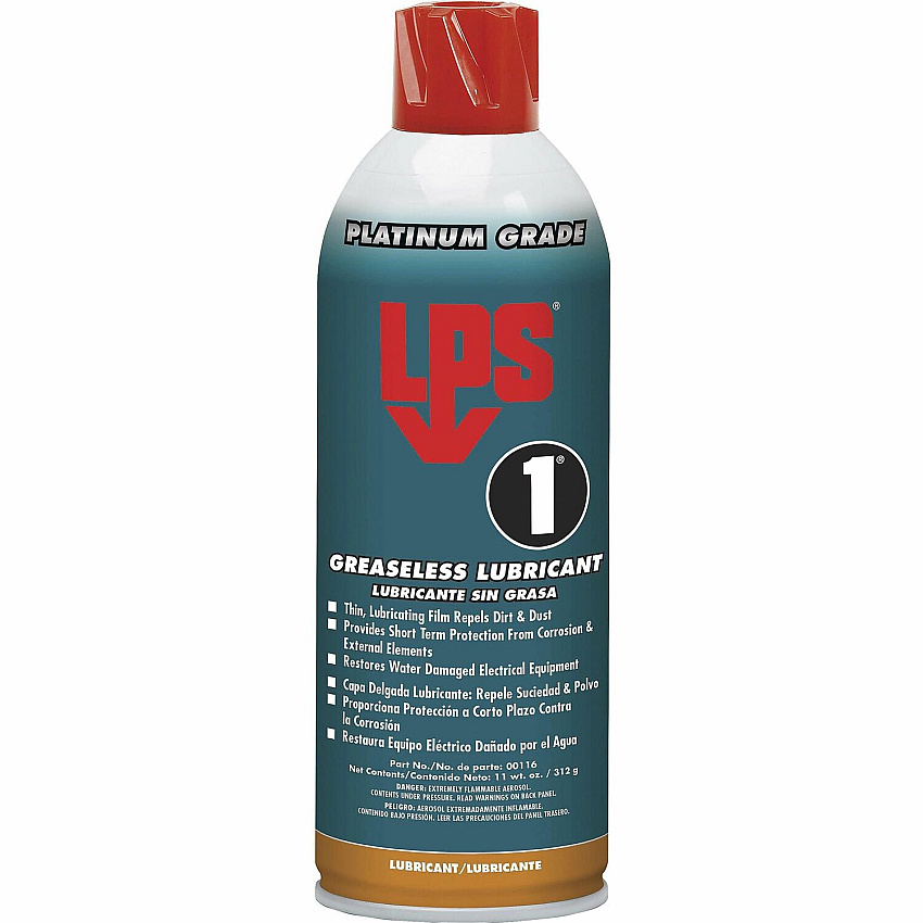 LPS 1 Greaseless Lubricant 11 fl oz - Dirt Resistant - 12 / Carton (00116)