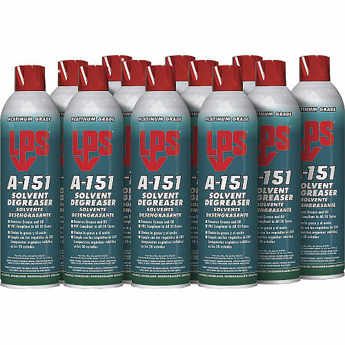 LPS A-151 Solvent Degreaser Ready-To-Use/Concentrate - 15 fl oz (0.5 quart) - Low Odor, Chlorine-free - Green - 12 / Carton (04320CT)