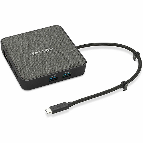 Kensington MD120U4 USB4 Portable Docking Station for Monitor, Notebook - USB4 - 2 Displays Supported - 4K, 8K - 3840 x 2160, 7680 x 4320 - 3 x USB Ports - 2 x USB Type-A Ports - USB Type-A - 1 x USB Type-C Ports - USB Type-C - Network (RJ-45) - 2  (32850)
