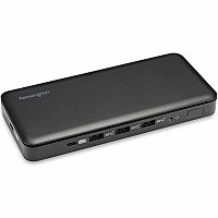 Kensington USB-C Triple Video Docking Station for Notebook, Monitor - USB Type C - 3 Displays Supported - 4K, Full HD - 3840 x 2160, 1920 x 1080 - USB Type-C - Black - Wired - Windows 10 - 85W (33480)