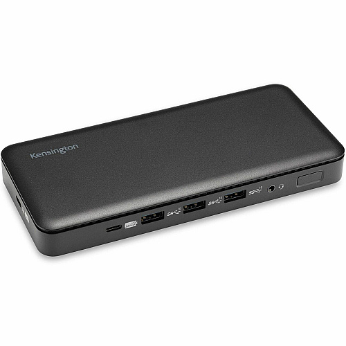 Kensington USB-C Triple Video Docking Station for Notebook, Monitor - USB Type C - 3 Displays Supported - 4K, Full HD - 3840 x 2160, 1920 x 1080 - USB Type-C - Black - Wired - Windows 10 - 85W (33480)
