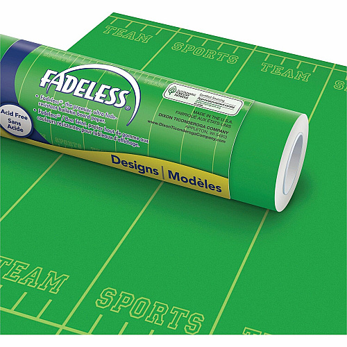 Fadeless Bulletin Board Paper Rolls Classroom, Door, File Cabinet, School, Home, Office Project, Display, Table Skirting, Party, Decoration - 48" Width x 50 ft Length - Team Sports - Paper - 1 Roll (P0056275)