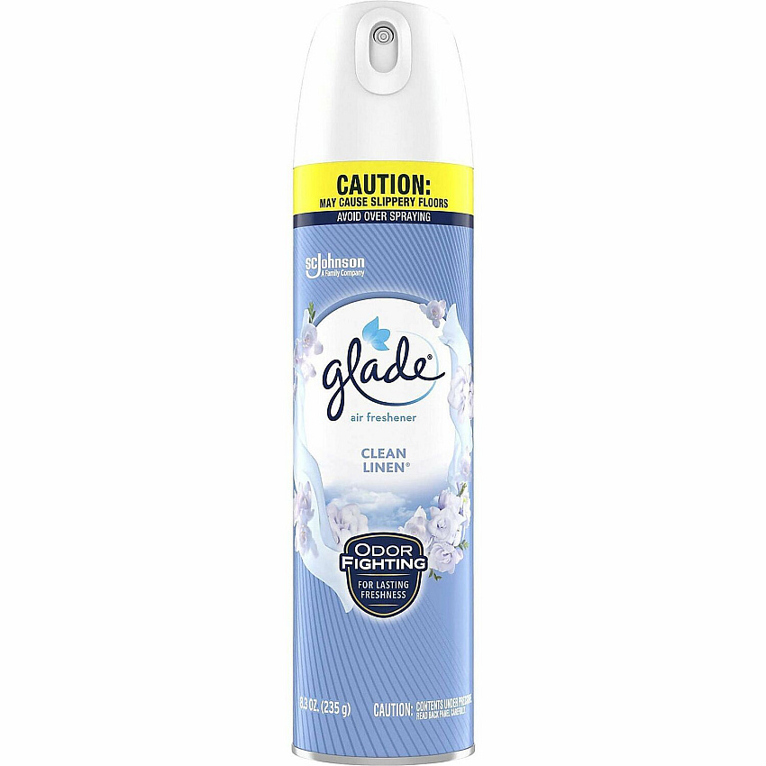 Glade Clean Linen Air Freshener Spray Spray - 8.3 fl oz (0.3 quart) - Clean Linen - 1 Each (346467)