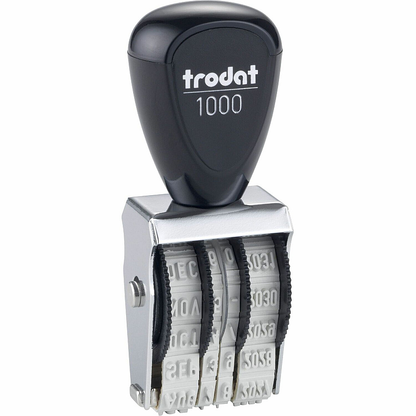 Trodat Rubber Date Stamp Date Stamp - 4 Bands - Assorted - Rubber, Steel - 1 Each (RD010)