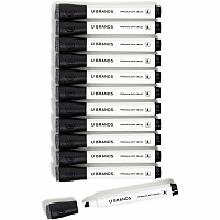U Brands Dry-erase Markers Black Ink - 12 / Pack (2925U0112)