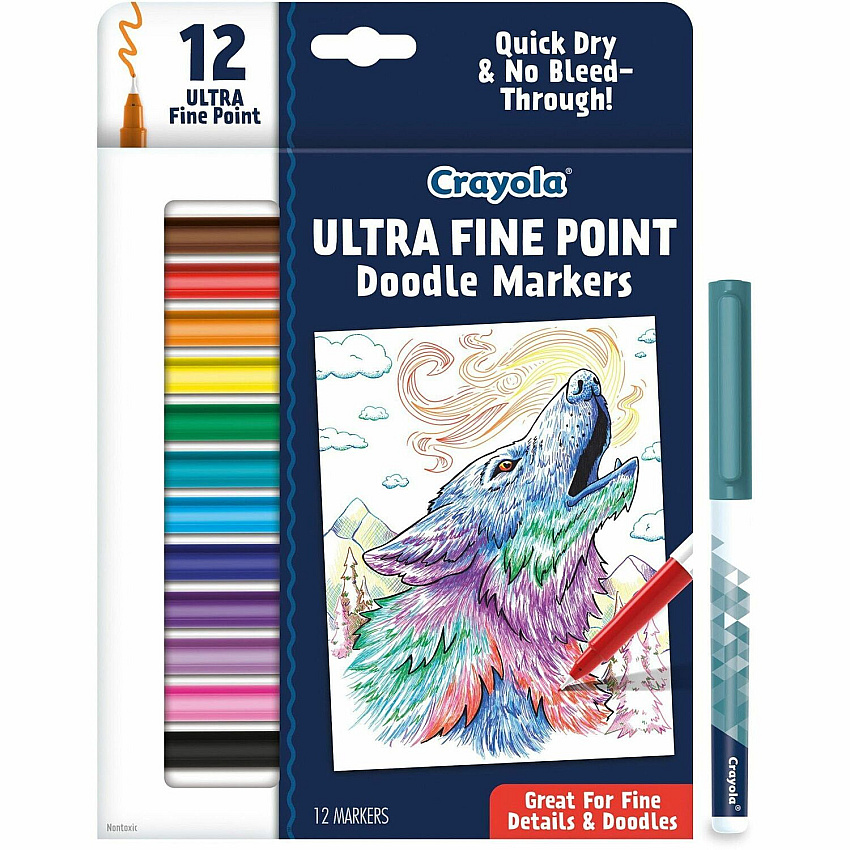 Crayola Doodle Markers Multi Ink - 12 / Pack (588313)