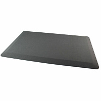Floortex Gray Standing Comfort Mat - 20" x 32" 32" Length x 20" Width x 0.800" Depth x 0.800" Thickness - Rectangular - Polyester, Polyurethane - Gray - 1 Each (CC2032GRY)