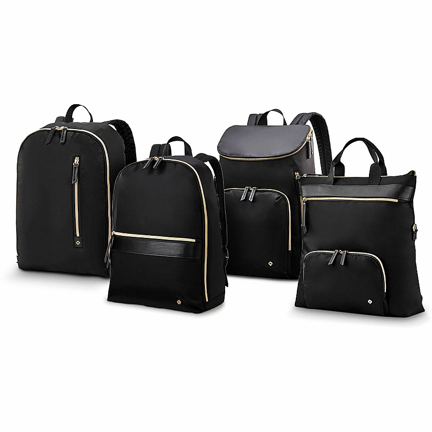 Samsonite Carrying Case (Backpack) for 14.1" Notebook, Tablet, Water Bottle, Umbrella, Accessories - Black Water Resistant, Water Proof - Nylon Body - Shoulder Strap, Handle - 15.8" Height x 11.4" Width x 22.4" Depth - 4.20 gal Volume Capacit (1443191041)
