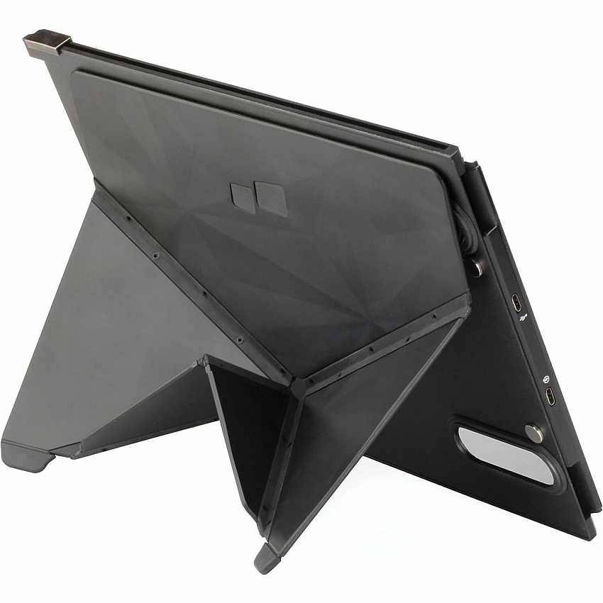AbilityOne SKILCRAFT Portable Laptop Monitor Kickstand 0.2" Height x 8" Width x 10" Depth - Black (NIB0024)