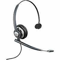 Poly EncorePro HW710 Single-Ear Headset Mono - USB Type A, Quick Disconnect - Wired - 80 Hz to 20 kHz - Over-the-ear, On-ear, Over-the-head - Monaural - Ear-cup - 2.92 ft Cable - Noise Cancelling, Omni-directional Microphone - Noise Canceling -  (805H7AA)