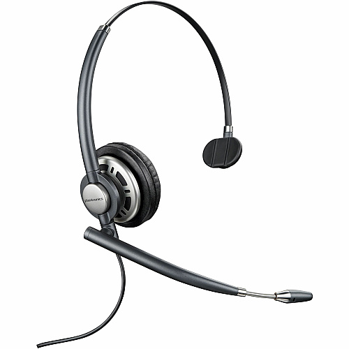 Poly EncorePro HW710 Single-Ear Headset Mono - USB Type A, Quick Disconnect - Wired - 80 Hz to 20 kHz - Over-the-ear, On-ear, Over-the-head - Monaural - Ear-cup - 2.92 ft Cable - Noise Cancelling, Omni-directional Microphone - Noise Canceling -  (805H7AA)