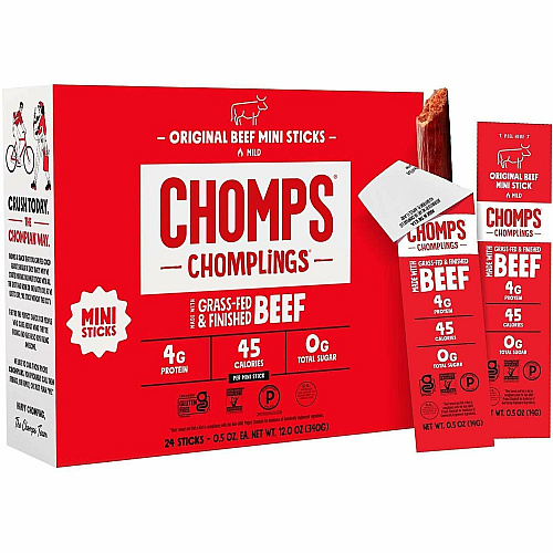 CHOMPS Original Beef Chomplings Snack Sticks (LCO24)