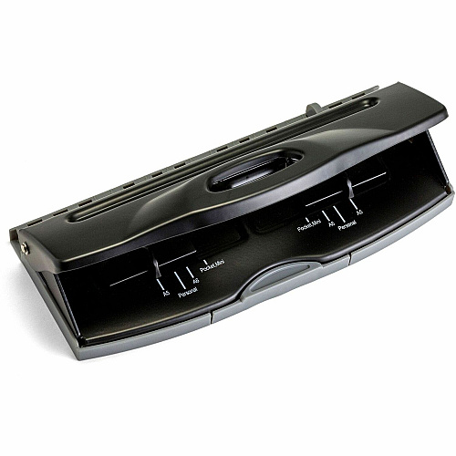 Officemate Diary 6-Hole Punch, Black 8 Sheet - Steel - 3.6" Width x 1.9" Height - Black (90160)